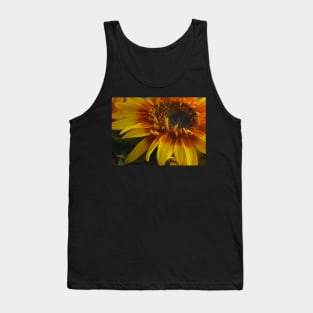 Macro- Sunflower Tank Top